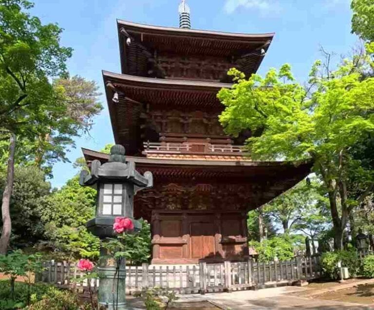 Three Stroy Pagoda at Gotokuji Temple