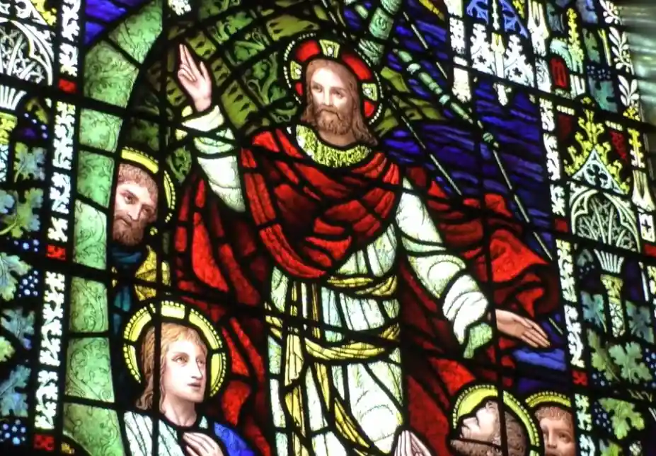 Color glass work at Christ Church Bangkok